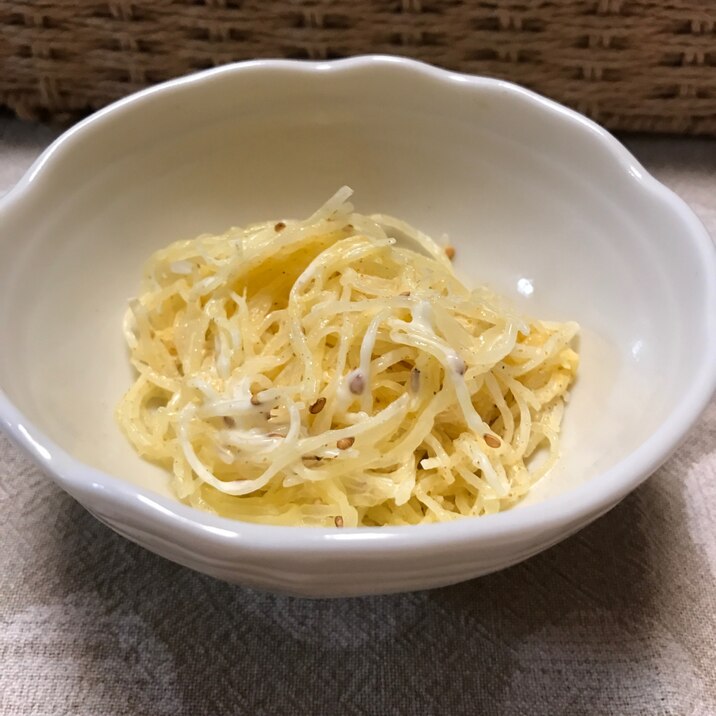 そうめんカボチャのカレーマヨサラダ